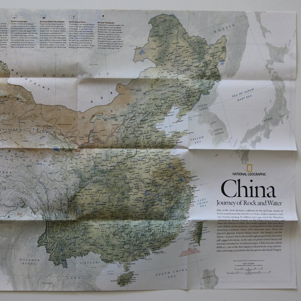 National Geographic "Map of China / 'The Forbidden Kingdom.'